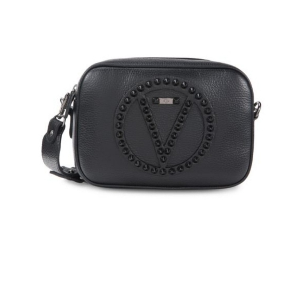 👛🌟 Valentino MIA STUD Black Leather Crossbody Bag